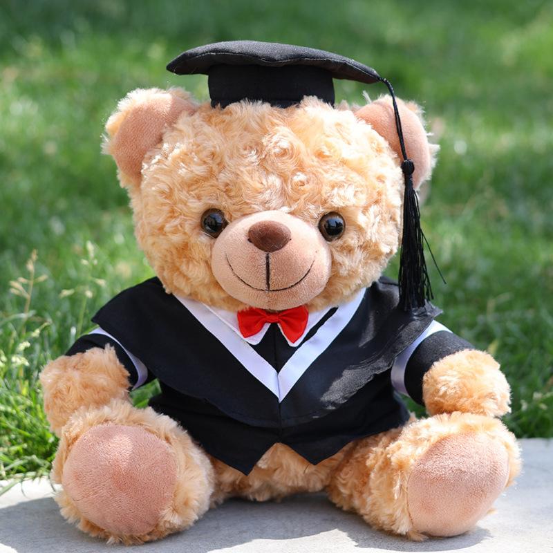 Graduation Season Bear Doll, Graduation Bear Master Doctor Bear Plush Toy College Student Graduation Season Gift Doll