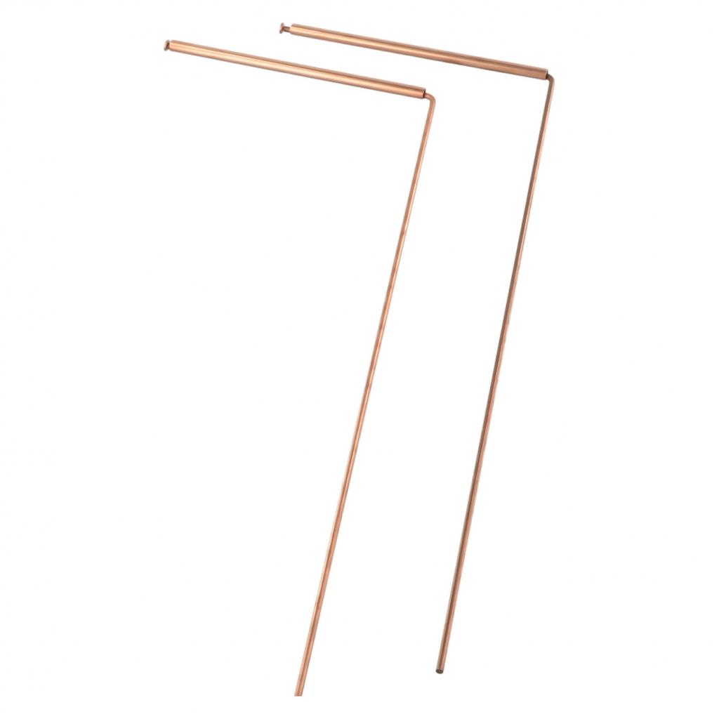 Sondă de cupru cu cap plat Tijă metalică de sondare 2 buc Cupru 99,9%