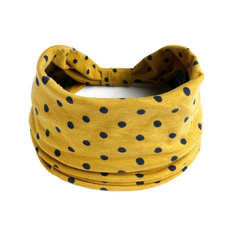 Haarschmuck Retro Haarband Dicke Breite Stirnbänder Turban Workout Bedrucktes Stirnband Kopfwickel für Damen Yoga Sport Haarband
