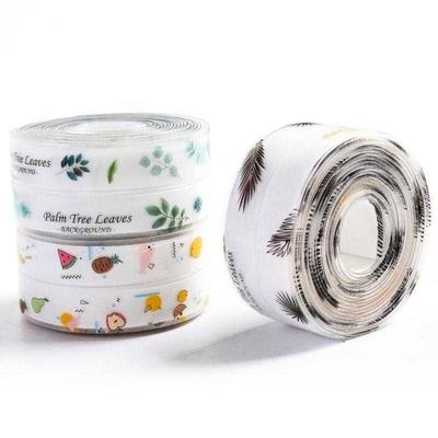 Küchenspüle Wasserdichtes Band Anti-Schimmel Spülenecke Band PVC Dichtungsstreifen Bedrucktes Aufkleberband Dichtungsstreifen Selbstkante