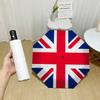 Vereinigtes Königreich Nationalflagge Union Jack Aufdruck Automatischer Faltregenschirm Wasserdicht Winddicht Kompakter Reise-Regenschirm