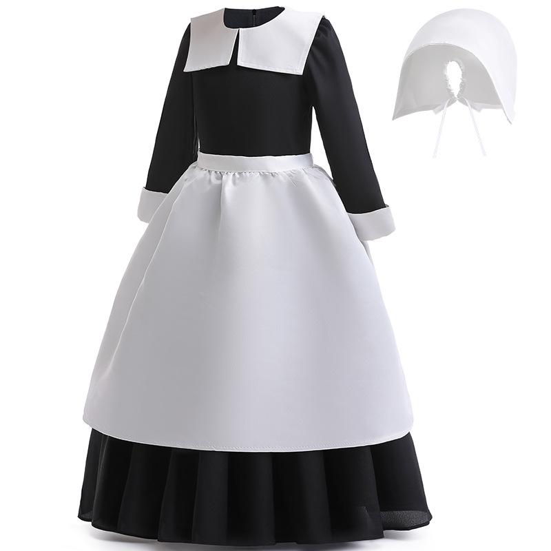 Popular Girls Cosplay Wednesday Hostess Waiter Party Performance Long Dress