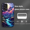 Anime Forest Moon River For Samsung Galaxy S24 Plus S20 21 FE S23 Ultra S8 9 A70 72 73 50 51 52 53 Tempered Glass Phone Case