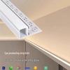 Single-Sided Upward-Emitting Recessed Linear Light - Double Eyelid Aluminum Channel