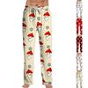 Stripe Pajama Pants Sleepwear Casual Drawstring Elastic Waist Pants Comfy Straight Yoga Loose Trousers