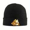 Rilakkuma Beanie Hats Japanese Bear Knitted Hat Kpop Warm Soft Unisex Women Caps Autumn Fashion Bonnet Hats Birthday Present