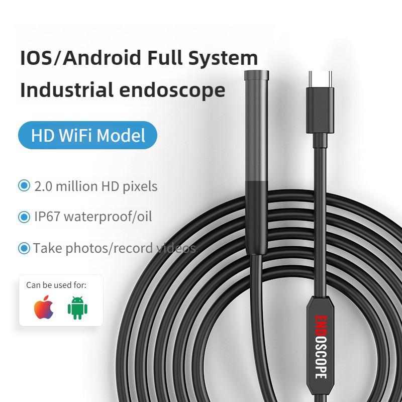 High Definition WiFi Industrie-Endoskop Tragbares 3-in-1 Universal-Endoskop Rohrleitungsinspektions- und Wartungsgerät