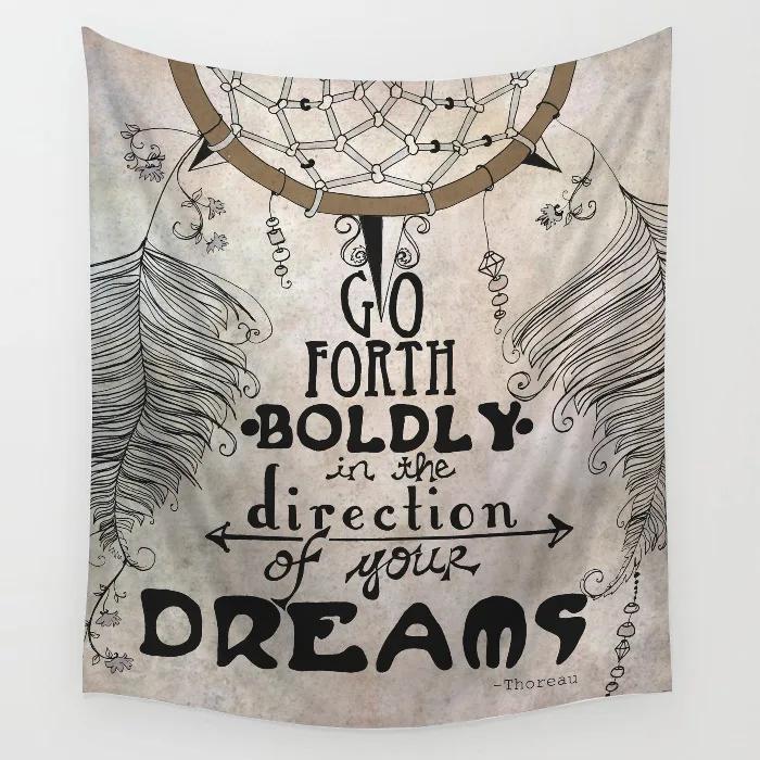 Tapestry Wall Covering Rug Boho Bedspread Home Decor Shiny Mandala Pattern Hippie Hanging