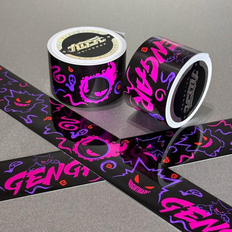 1 Roll Synthetic Paper Tape Diy Pokemon Gengar Decorative Tape For Collage Journal Scrapbooking Crafts Masking Tape Stickers