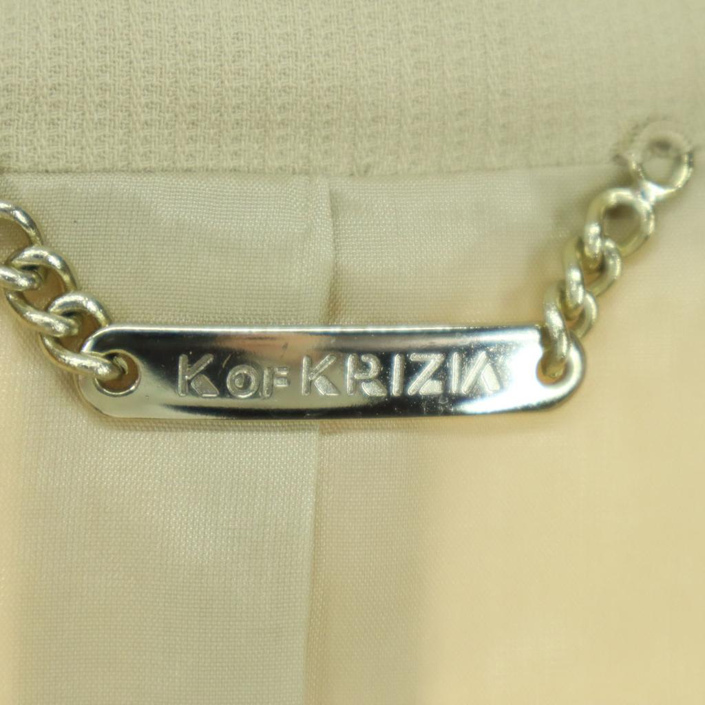 unused K of KURIZIA tailored jacket 40 beige Women Used