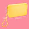 Large Capacity Silicone Cosmetic Organizer Solid Color Portable Makeup Pouch  for Outdoor