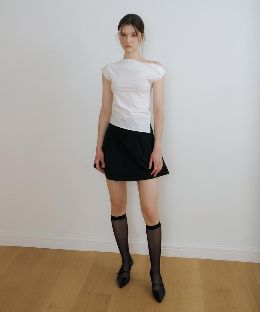 Riorg Ce Tuck Mini Skirt Black