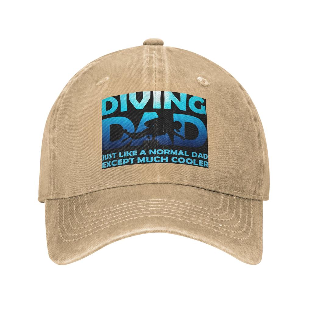 Scuba Dive Flag Bubble Diving Diver Denim Fabric Cap Casual Baseball Caps Adjustable Hat Summer Unisex Baseball Hats