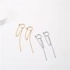 Fenny Waterproof Versatile Popular Chain Tassel Dangle C-shaped Hoop Earring No Fade  Stainless Steel Ladies Jewelry