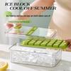 Qiwei Food-Grade Press-Type Ice Cube Tray with Storage Box