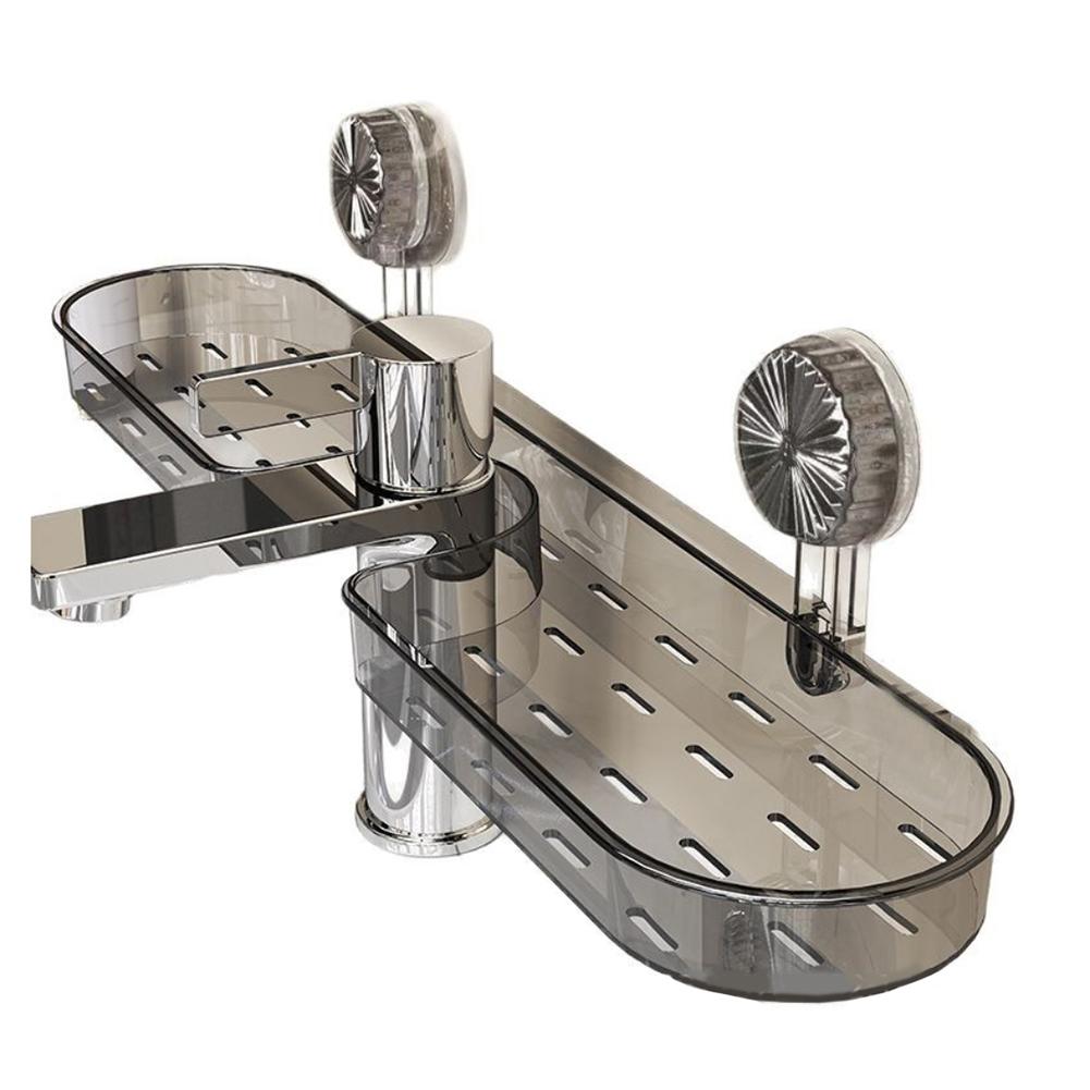 Bathroom Organizer Faucet Storage Suction Cup Shelf