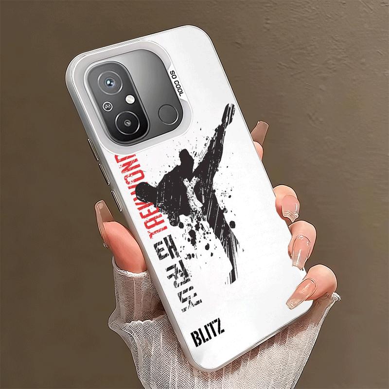 Taekwondo Kungfu Desgin Shockproof Phone Case for Xiaomi Poco X7 X6 X5 X3 Pro F7 Ultra M8 Redmi 15C 15 14C 13C 12C 10C 13 12 10