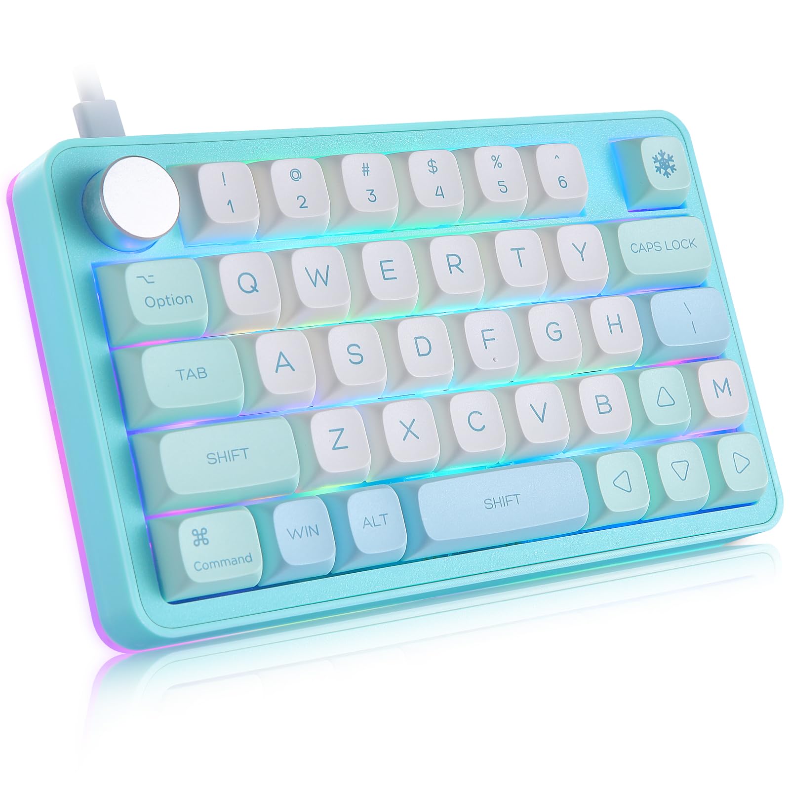 

Koolertron One-handed Keyboard, Macro Keyboard, Gaming Keyboard, Mechanical Keyboard, Latest Features, Rotary Knob, Programmable, RGB Backlight,