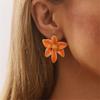 Handmade Floral Colorful Earrings Flower Earrings Stylish Enamel Flowers Drops Oil Earwear Jewelry Ornament for Women
