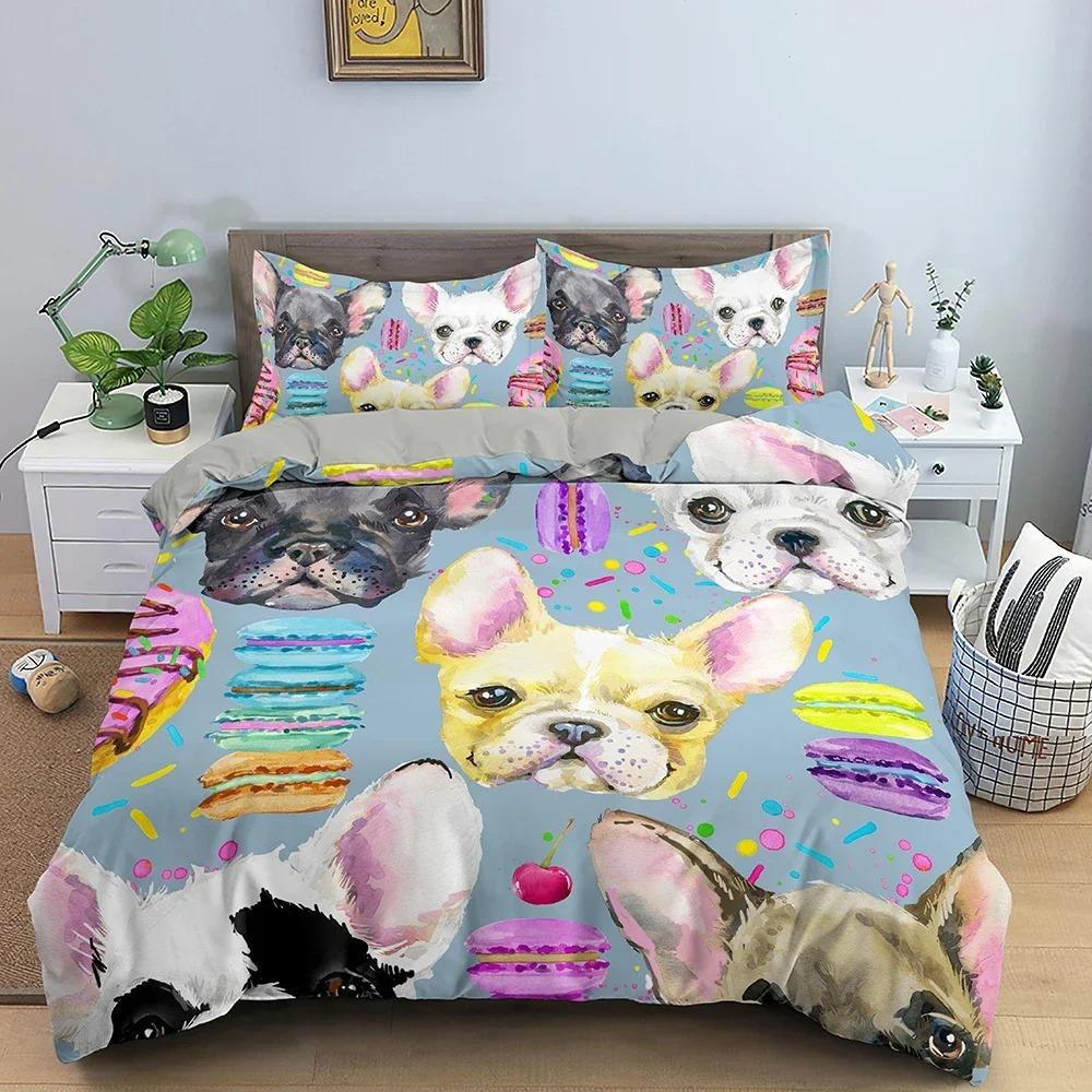 Zestaw pościeli 3D Dog Bone Zestaw poszewek na kołdrę dla dzieci Zestaw pościeli Poszewka na kołdrę 220x240 z 12 poszewkami na poduszki Zestawy pościeli Twin Queen