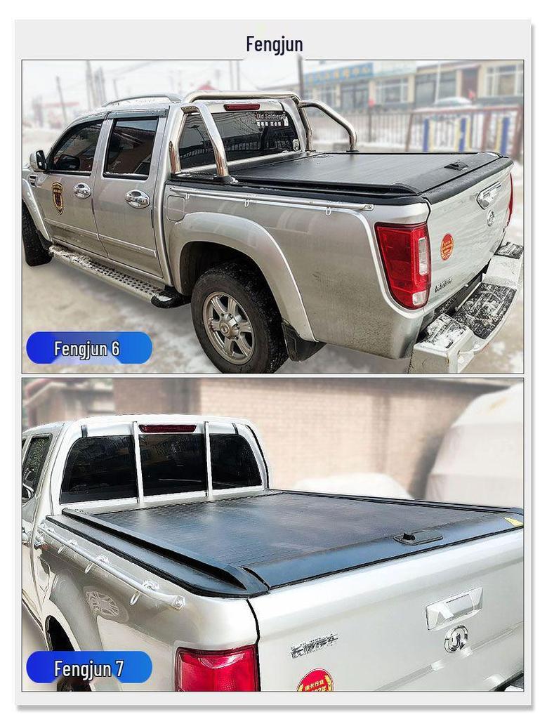 Dodge Ram Tailgate Roller Cover - Electric/Manual Push-Pull Flat Bed Accessory for Pickup Truck Modification