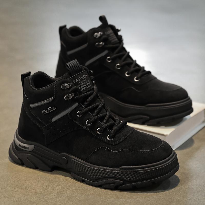 Men's Martin boots 2025 new casual outdoor high-top wear-resistant men's Korean version thick-soled non-slip sports boots