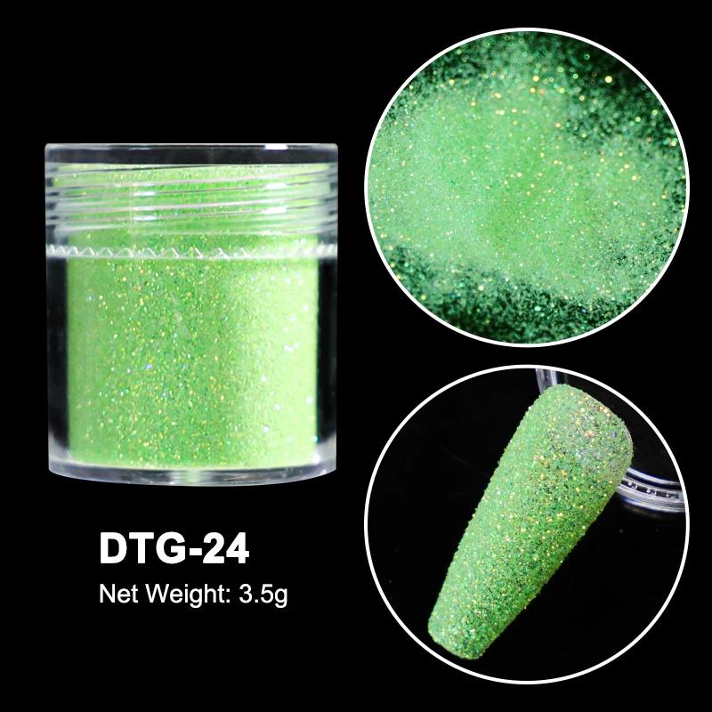 3,5g Paillettes Iridescentes Sucre pour Ongles Coloré Candy Coat Poudre Pigment Pour Manucure Effet Sucre Poussière Brillante Décorations Nail Art