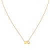 14K Gold Plated Stainless Steel A-Z Heart Initial Necklace Gold Silver Personalized Clavicle Gift for Women Unisex