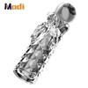 A Soft Reusable Condoms Penis Extension Sleeves Sex Toys For Men Penile Delay Ejaculation Dick Enlargement Sperm Lock Cock Ring