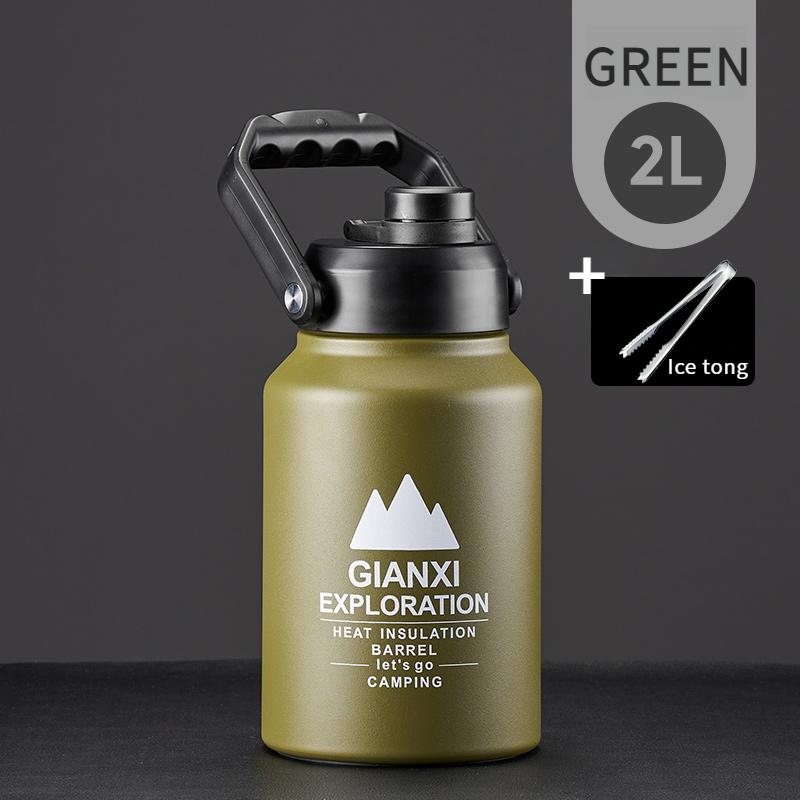 Stainless Steel Insulation Bucket Large Capacity Portable Ice Bucket Camping Large Bottle Mouth Ice Insulation Pot