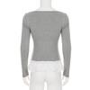 European Faux Two-Piece Lace Long-Sleeve T-Shirt, Slimming & Flattering Autumn Top for Women