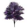 Purple Artificial Palm Tree Realistic Faux Palm Tropical Leaves Fake Palm Branches for Halloween Christmas Indoor Outdoor Decor