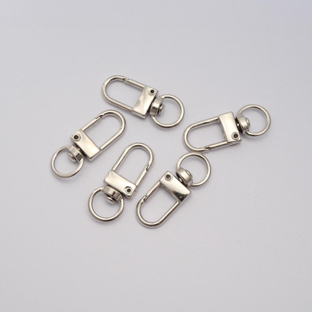 Lobster Clasp Keychain Set: 8-Shape Buckle, Four-Section Chain, Three-Piece DIY Jewelry & Bag Accessories