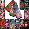 Phone Cover for Samsung Galaxy S25 S24 S23 FE Ultra Plus S7 Edge S25+ S23+ A56 5G Funda Casing Soft Case Poppy Flower Bloom Rose