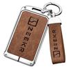 New Zinc Alloy+Leather Tpu Car Smart  Card Slice Remote Key Bag Protective Shell Buckle For Zeekr 001 009 Accessories