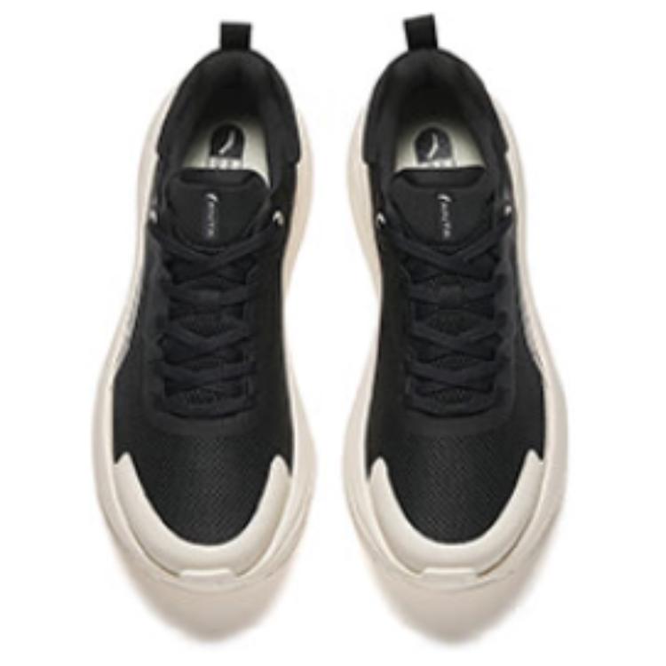New Anta Le Dao Anti Slip And Wear Resistant Coverage Low Top Training Shoes Men's Black Beige 112517719-4