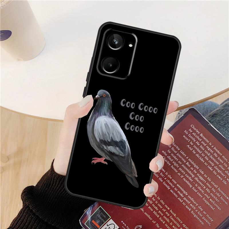 Pigeons Doves Bird Birds Flock Case For Realme C55 C75 C67 C61 C53 C51 C21Y C25S 10 11 12 13 14 Pro Plus GT 6T 6 5 GT7 Pro