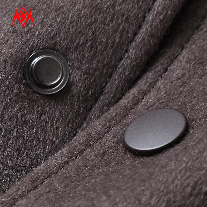 KaiKai Men's 100% Pure Wool Casual Winter Jacket