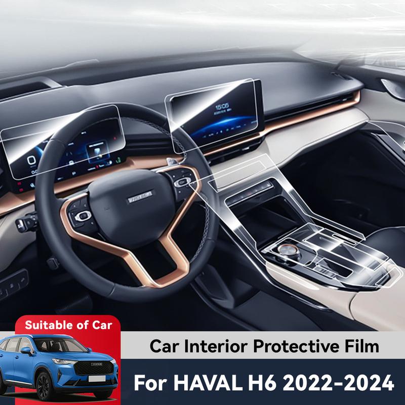Auto Central Control Screen TPU Navigation Anti Scratch interior Protection Film GPS Navigation For HAVAL H6 -2024