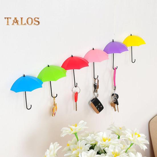 Umbrella Wall Hooks Purse Key Hangers Simple Installation Multi-Color Versatile 3D Adhesive Decorative Hanging Hooks