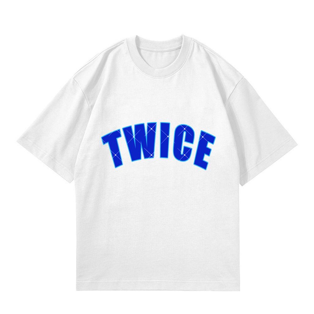 Damen- und Herren-Unisex-Mode Bedrucktes Rundhals Kurzarm T-Shirt Pullover Oberteil