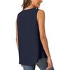 Summer Women's Loose Solid Color Chiffon Shirt Tank Top T-shirt Blouse