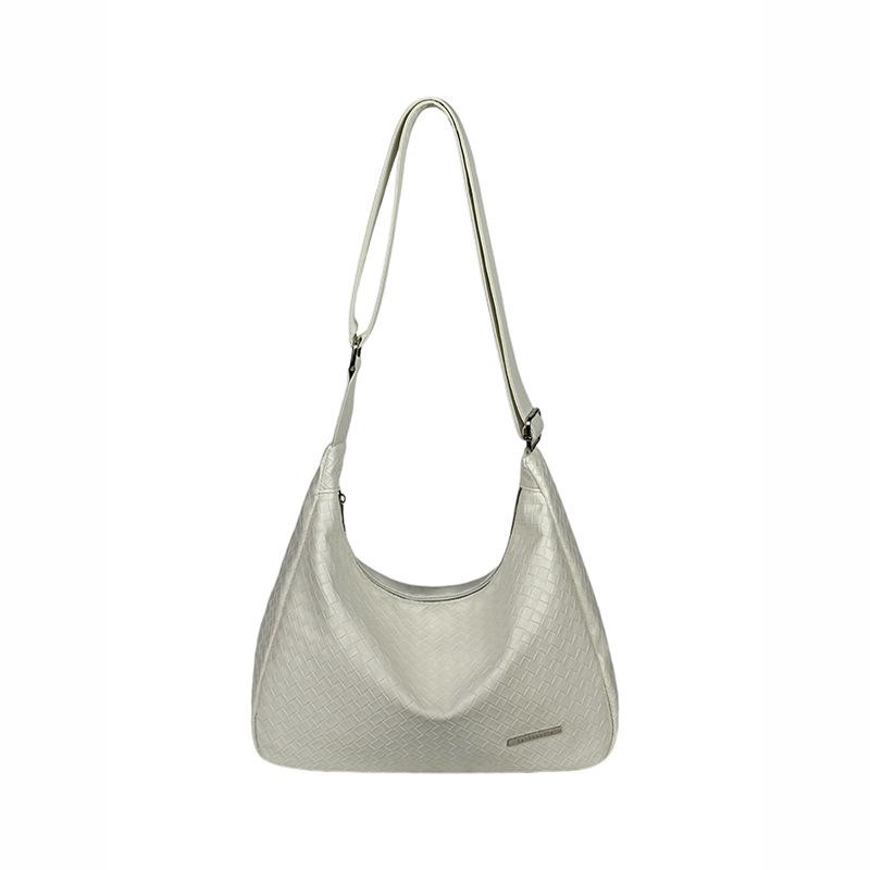 Large-capacity Woven Tote Bag Women's 2025 New Niche High-end Single Shoulder Tote Bag Versatile Commuter Bag