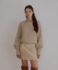 ODER Alpaca Button Puff Wool Pullover - Beige