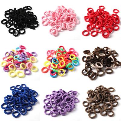 11 Stück/Beutel Einfache einfarbige Haargummis für Kinder Elastische Haarbänder Haaraccessoires Damen Scrunchies Kopfbedeckung Pferdeschwanzhalter