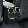 For Mercedes Benz C Class W205 2015-18 ABS Carbon Fiber Car Rear Air Conditioning Vent Anti-kick Cover Decorate Car Accessories