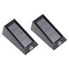 Solar Outdoor Wall Lights Waterproofing White Warm 2 Color   LED Solar Lights for Outdoor Stairs Pathways and Gate Posts