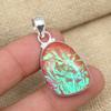 Pink Triplet Opal Gemstone 925 Sterling Silver Pendant Handmade Designer Jewelry