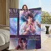 Love and Deepspace Rafayel Submerged Eclipse Merling Oath warm soft plush blanket for sofa living room bedroom travel Flannel