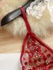 Sexy 3D Embroidered Floral Bra and Panty Set - Erotic Lingerie 2049